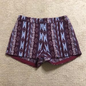 Hollister Aztec high waisted shorts
